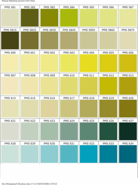 Color Chart - Tuoder.com